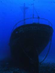 ship wreck of carthaginian on maui